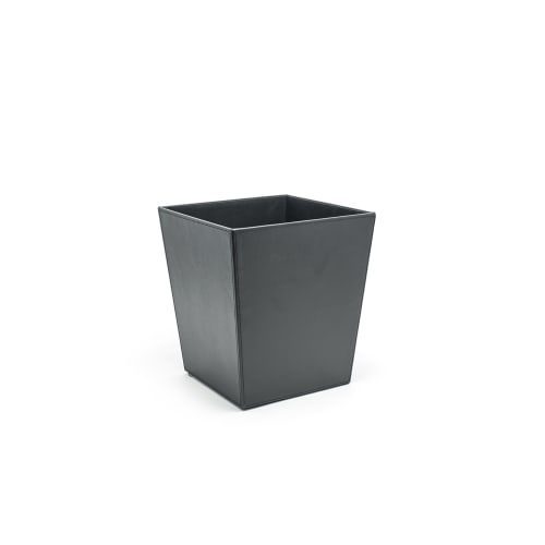 London Flare Wastebasket, 14 Quart, Black